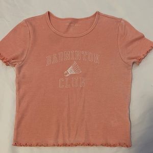 Peach pink American Eagle top.